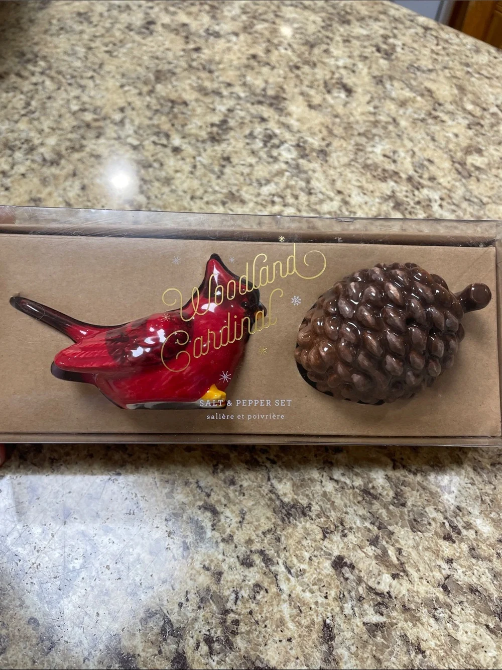 Pottery Barn Woodland Cardinal Salt & Pepper Set. NEW!